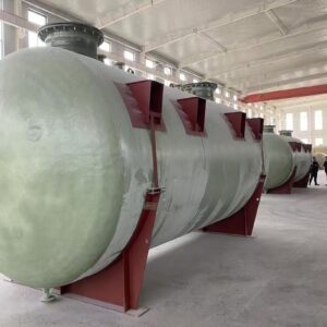 Equipment for winding glass fiber and unsaturated resin for FRP water storage tanks